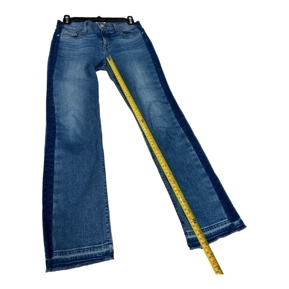 HUDSON Jeans Tuxedo Stripe Tilda Crop Raw Hem Jeans Women’s Size 26 - Picture 8 of 12